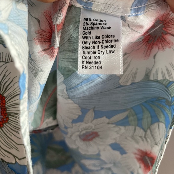 Crown & Ivy Floral Summer Hawaiian Short Sleeve Button Down Mens Size Large - Picture 5 of 5